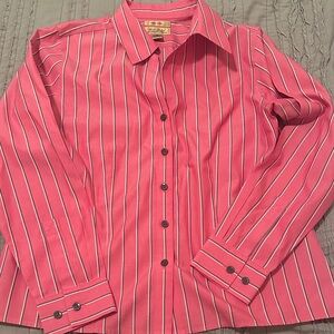Pink Striped Women's Blouse